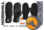 RĘKAWICE TWO. DWIE SOFTSHELL + MICRO.